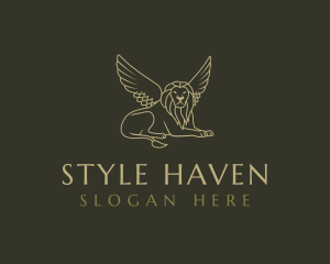 Stylist - Luxurious Winged Lion logo design