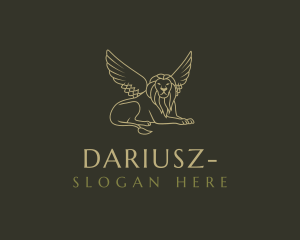 Luxe - Luxurious Winged Lion logo design