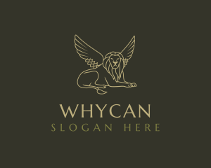 Lawyer - Luxurious Winged Lion logo design