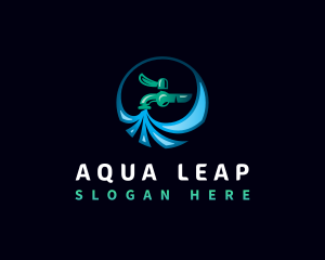 Liquid Water Faucet logo design