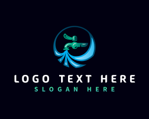 Water - Liquid Water Faucet logo design