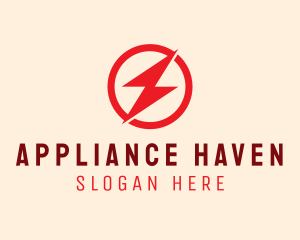 Appliance - Fast Lightning Bolt logo design