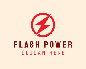 Fast Lightning Bolt logo design
