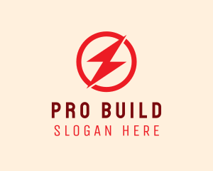 Fast Lightning Bolt logo design