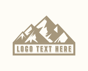 Hiker - Outdoor Mountain Hiking logo design