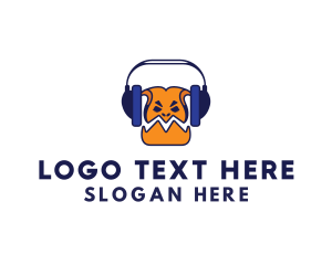 Headphones - Monster Podcast Headset logo design