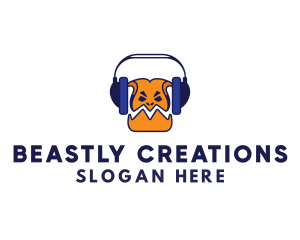 Monster - Monster Podcast Headset logo design