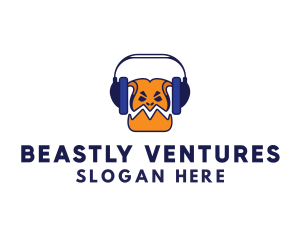 Monster - Monster Podcast Headset logo design
