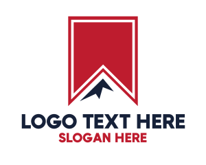 Library - Red Mountain Peak logo design