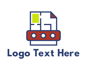 Printing - Modern Page Layout logo design