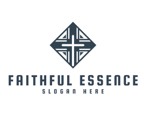 Faith - Faith Cross Crucifix logo design