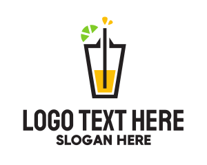 Juice - Lemon Lime Juice logo design