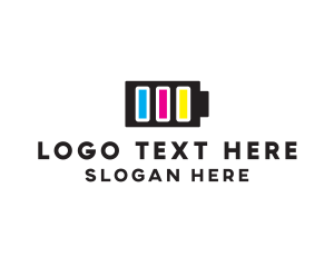 Dtg - Battery Ink Printing logo design
