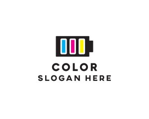 Colorful - Battery Ink Printing logo design