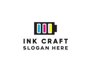 Ink - Battery Ink Printing logo design