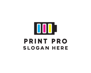 Printer - Battery Ink Printing logo design