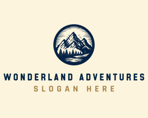 Adventure Mountain Peak logo design