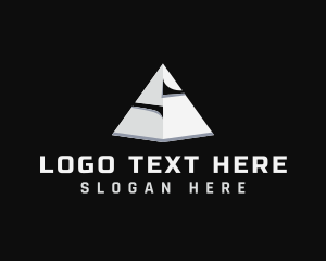 Stone - Construction Builder Pyramid logo design