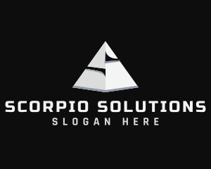 Builder Pyramid Triangle logo design