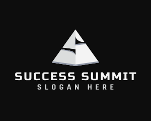 Builder Pyramid Triangle logo design