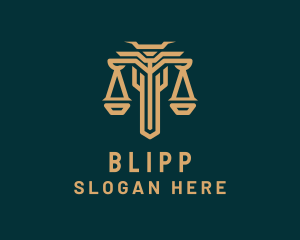 Elegant Legal Justice Scale Logo