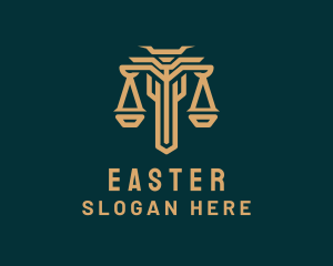 Sword - Elegant Legal Justice Scale logo design
