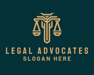 Elegant Legal Justice Scale logo design