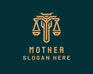 Elegant Legal Justice Scale logo design