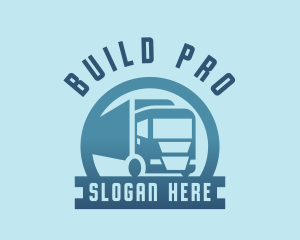 Logistics Truck Transportation Logo