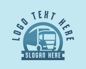 Logistics Truck Transportation Logo