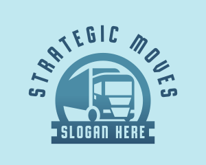 Logistics Truck Transportation logo design