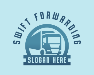 Logistics Truck Transportation logo design