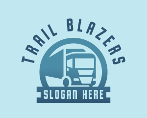 Logistics Truck Transportation logo design