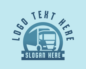 Transportation - Logistics Truck Transportation logo design