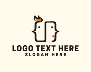 Braces - Tech Code Face logo design