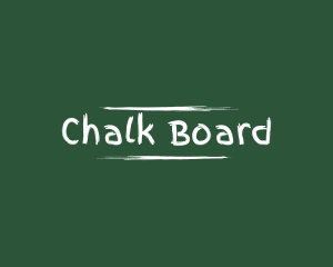 Education Chalk School Training logo design