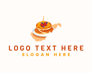 Map - Virginia Buckwheat Pancakes logo design