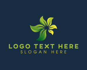 Massage - Organic Leaf Spa logo design