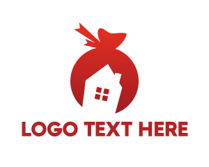 Bow - Red House Gift logo design
