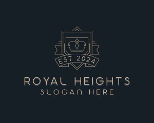 Regal Crown Shield logo design