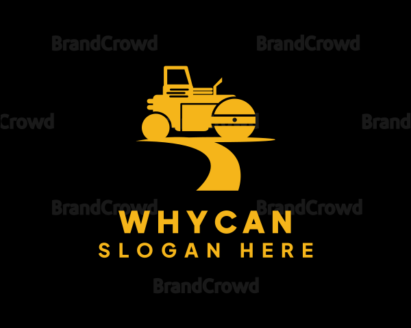 Road Roller Machine Logo