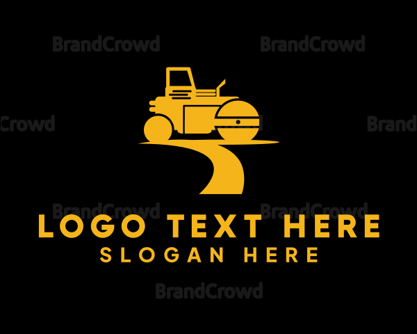 Road Roller Machine Logo