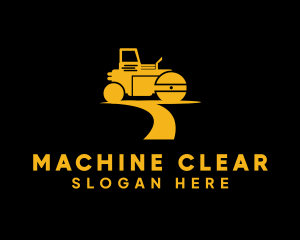 Road Roller Machine logo design