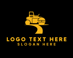 Road Roller Machine Logo