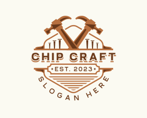 Hammer Carpentry Crafting logo design