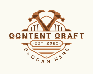 Hammer Carpentry Crafting logo design