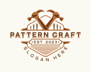 Hammer Carpentry Crafting logo design