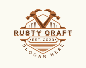 Hammer Carpentry Crafting logo design