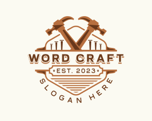 Hammer Carpentry Crafting logo design