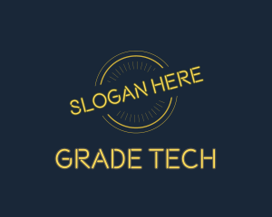 Grade - Yellow Neon Guarantee Seal logo design